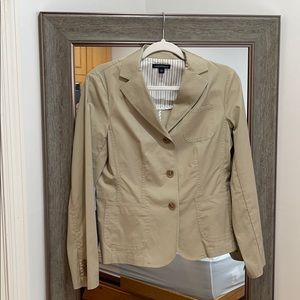 Lands End never worn Size 6 Khaki blazer.☘️☘️